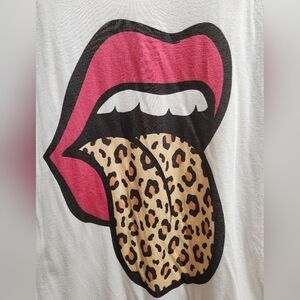 Pink and Leopard Print Graphic Tee